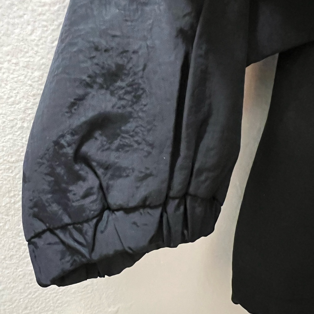 Zara Sleek Black Bomber Jacket size XS - Picture 5 of 6